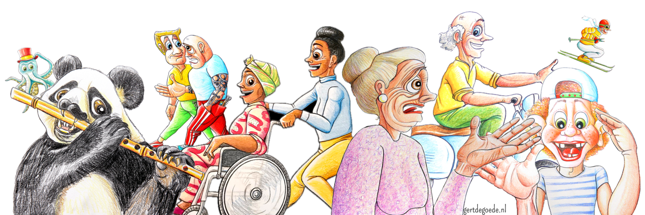 Gert de Goede writer artist cartoonist illustrator Uden Maashorst Netherlands Holland famous cartoonist of the year happy 