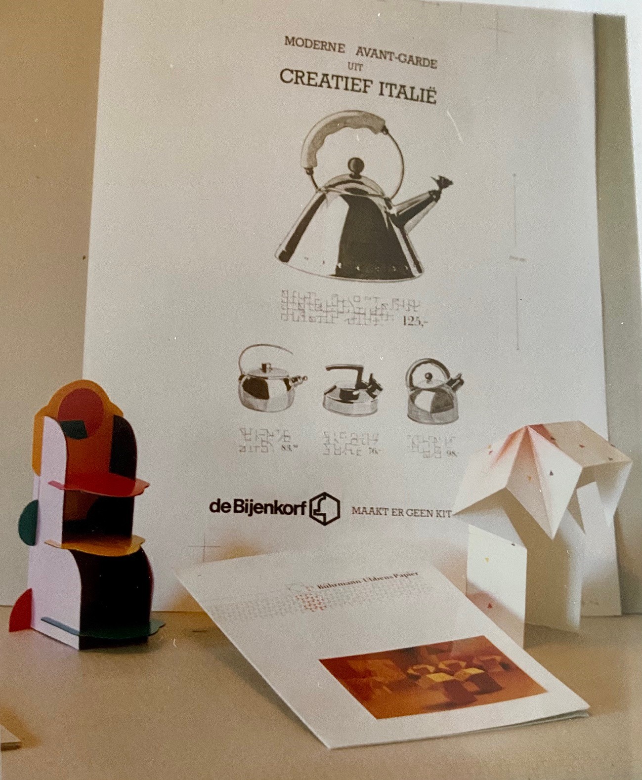 Gert de Goede Examenwerk Grafische school Sint Lucas illustratie affiche poster Alessi Philippe Starck Italiƫ