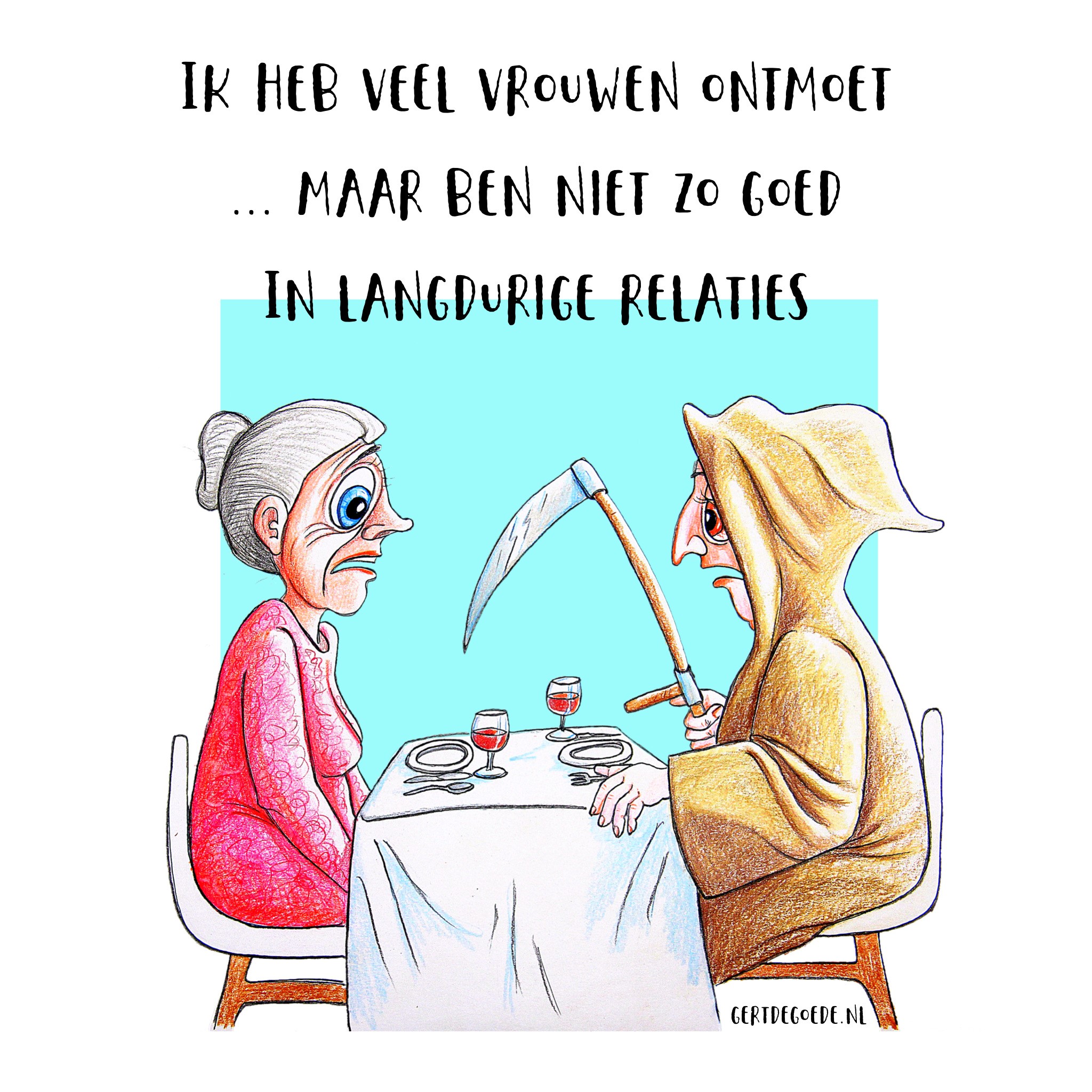Magere Hein ik heb veel vrouwen ontmoet maar ben niet zo goed in langdurige relaties #illustration #illustrator #illustratie #illustrazione, #illustrazioni #cartoon #comic #artwork #cheerful #illo #artwork #cheerful #快活 插图 #gertdegoede #art #искусство #メリー #喜び #u笑い #遊び #イラスト #いい絵 #хорошая #картинка #иллюстрация توضيح# #ilustración #ілюстрацыя