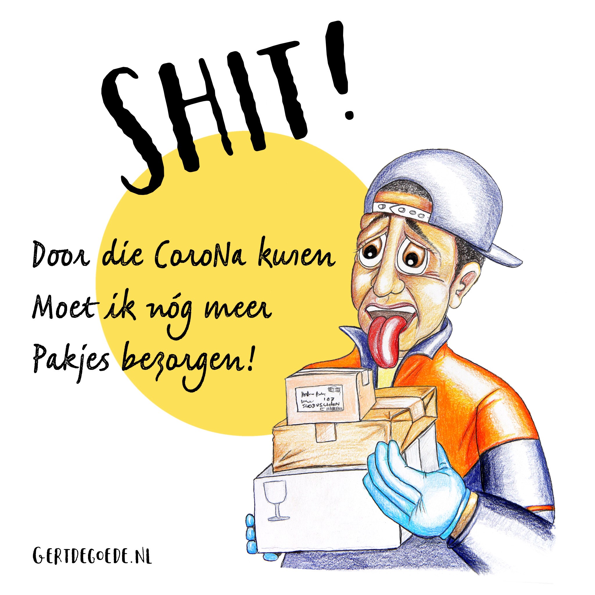 Shit door die corona kuren moet ik nog meer pakjes bezorgen kpn post bezorgen pakje #illustration #illustrator #illustratie #illustrazione, #illustrazioni #cartoon #comic #artwork #cheerful #illo #artwork #cheerful #快活 插图 #gertdegoede #art #искусство #メリー #喜び #u笑い #遊び #イラスト #いい絵 #хорошая #картинка #иллюстрация توضيح# #ilustración #ілюстрацыя