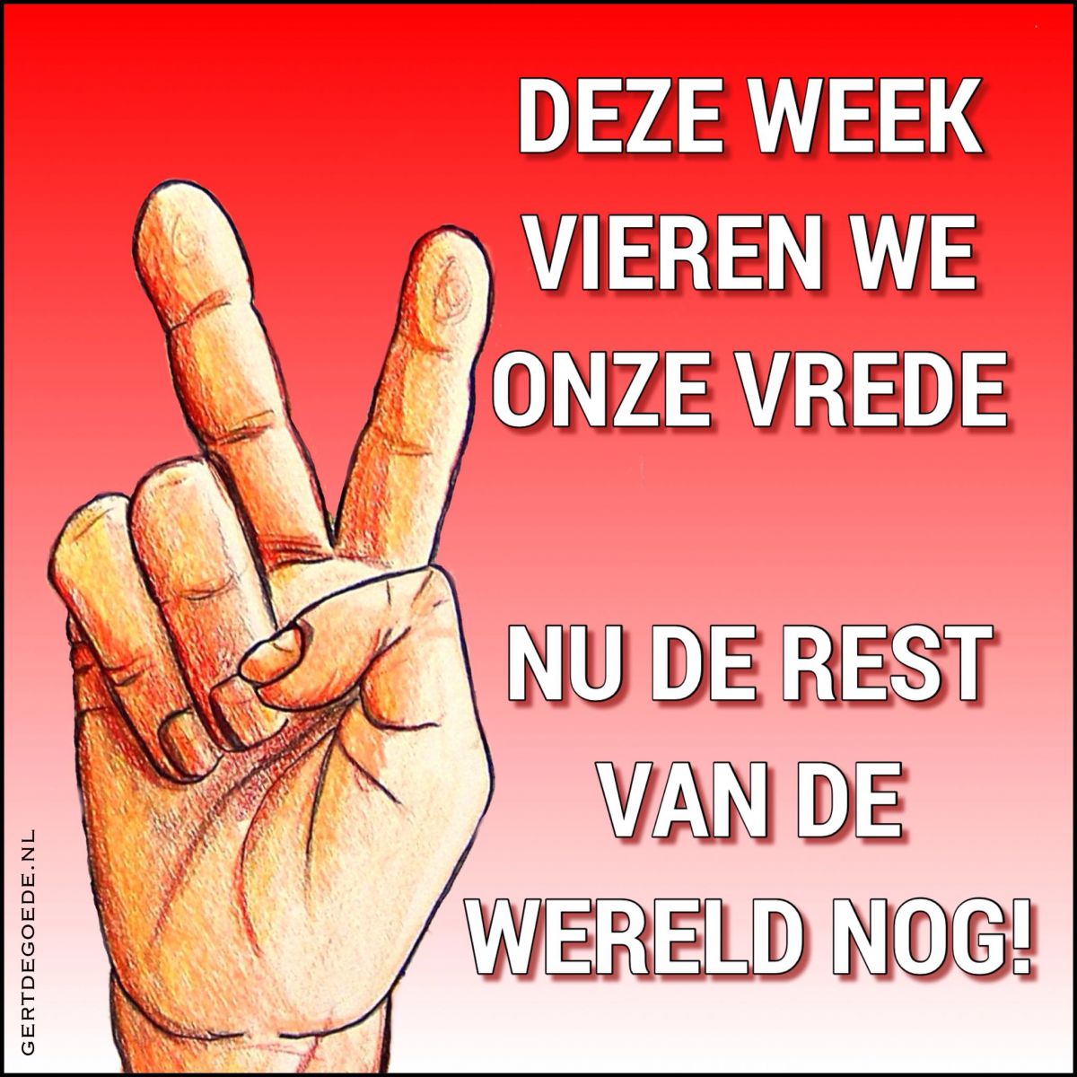vrede peace frieden vrijheid 5 mei 4 mei liberation liberty pace vrijheidsteken gert de goede