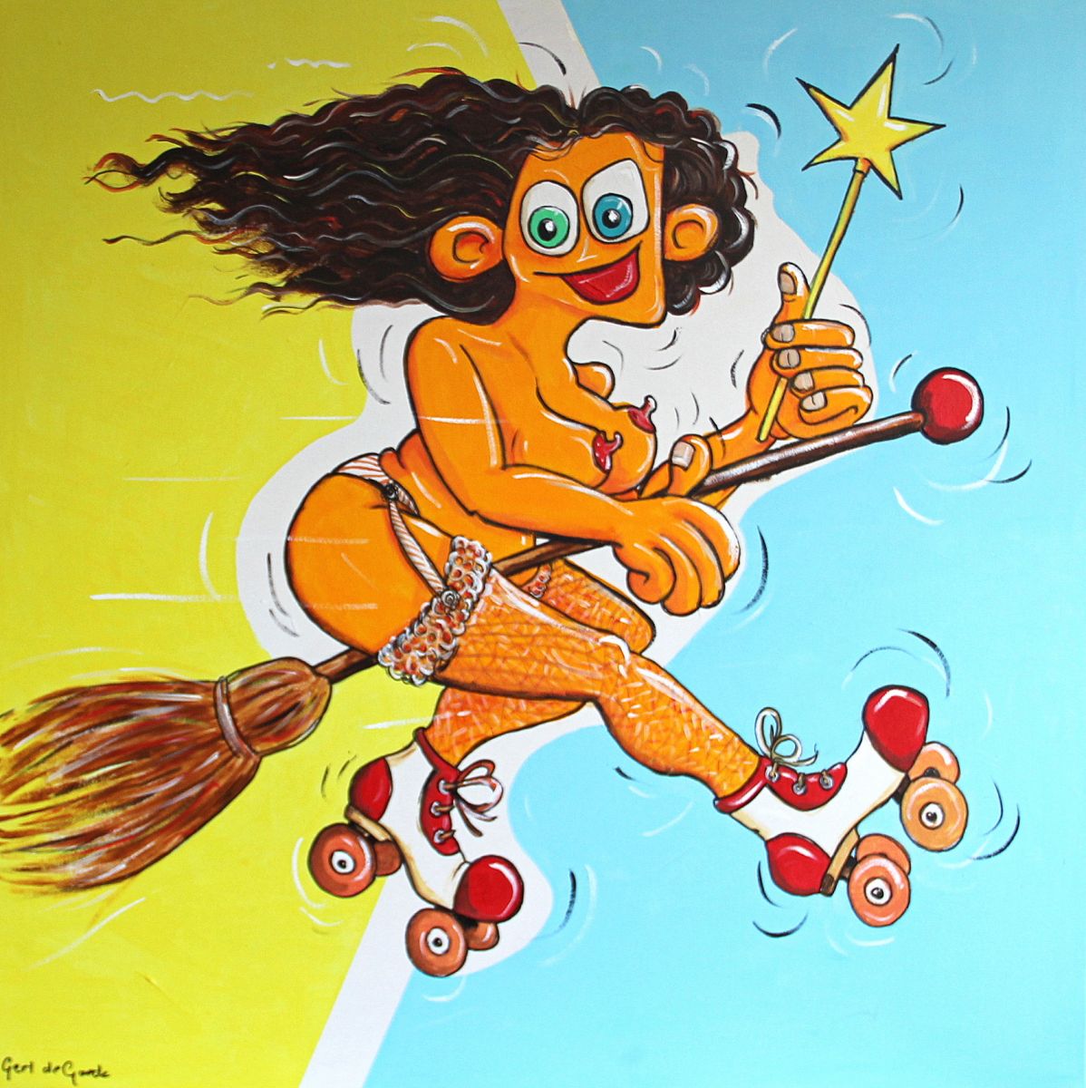 Gert de Goede Uden Corona cartoon humor cartoonist writer artist Kunsthal Rotterdam museum Uden up to date famous artist from the Netherlands artist happy wich 